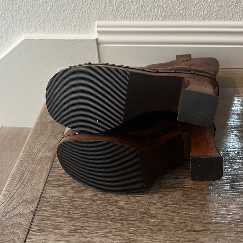 MIA Brown Heeled Boots - Picture 8 of 10